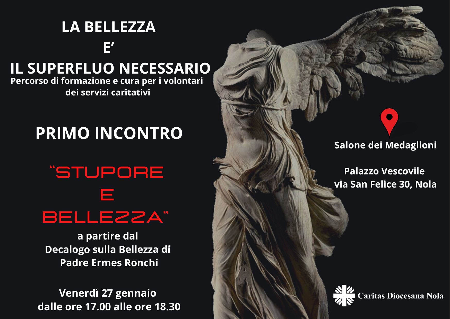 Percorso di formazione e cura per i volontari  dei servizi caritativi 